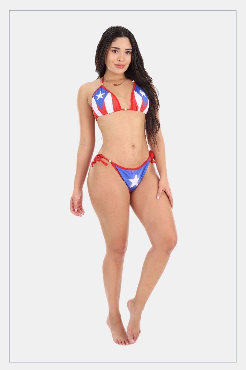 Women two pieces swinsuit Puerto Rican Classic - Tainowears NYC