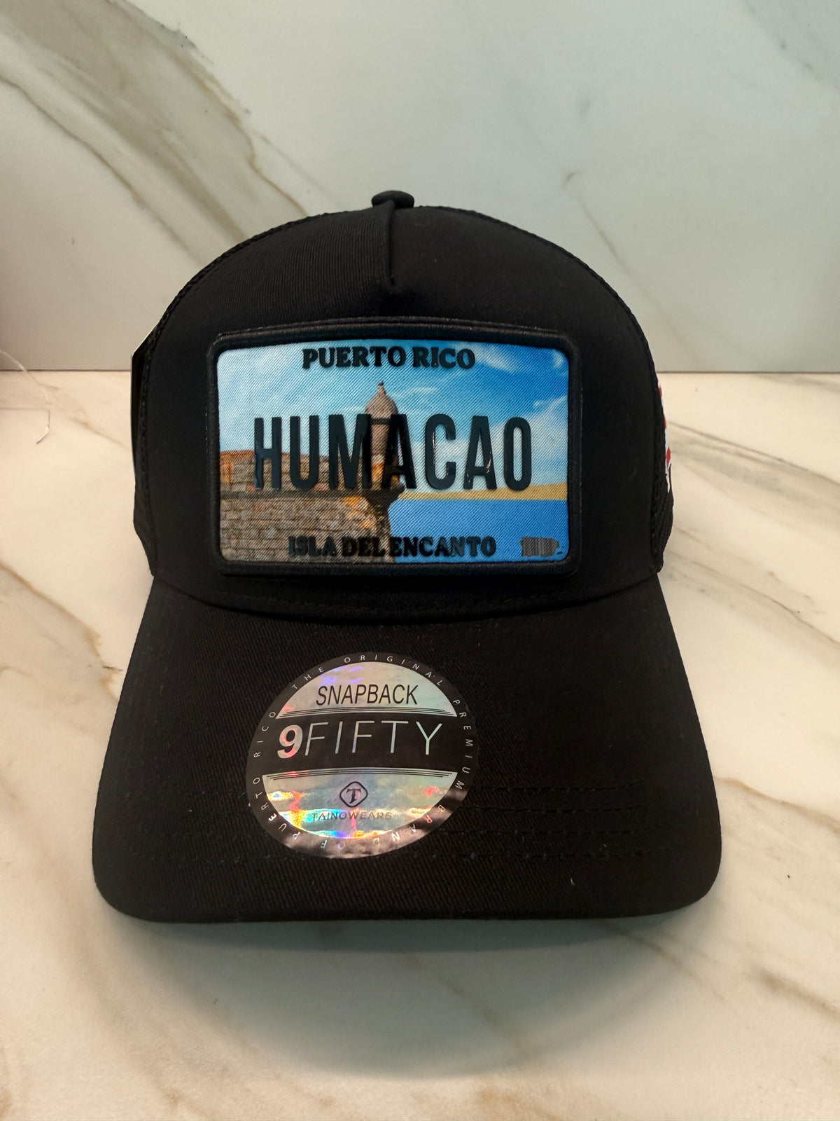 Puerto Rico Town Trucker Hat – TPU License Plate Patch Mesh Cap