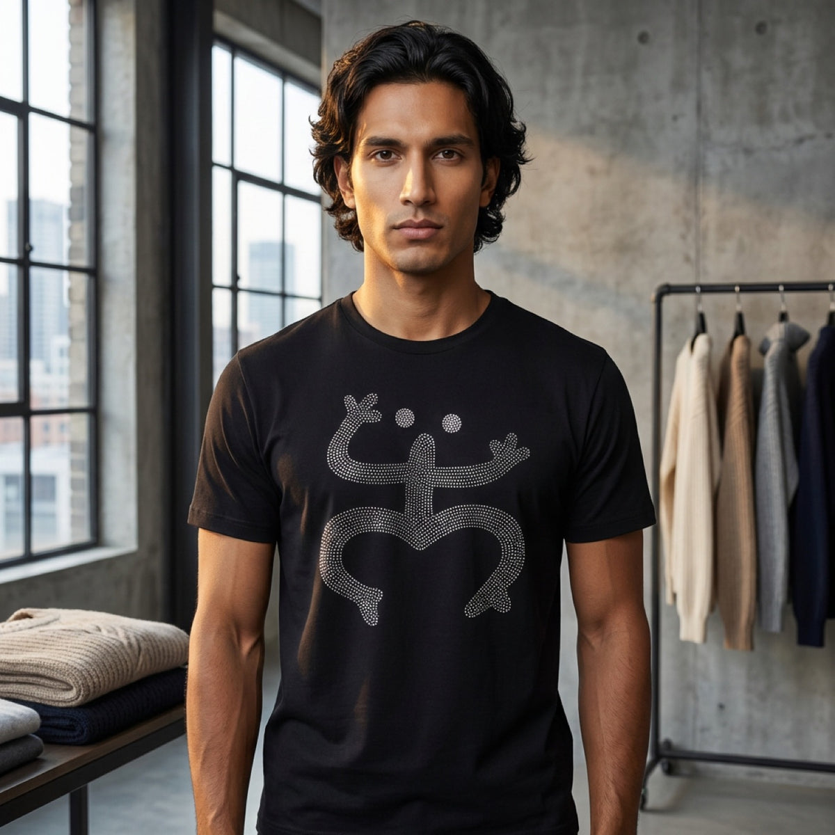 Puerto Rico Rhinestone Shirt – Coquí Taíno