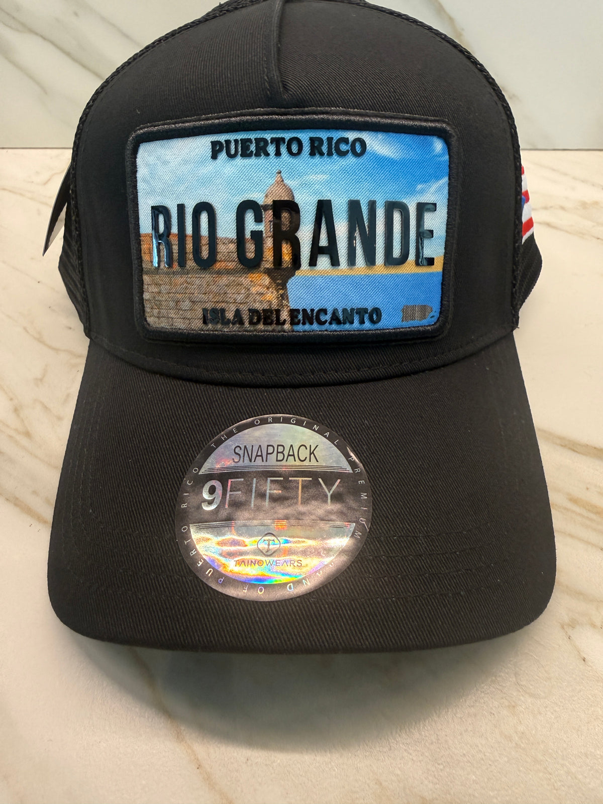 Puerto Rico Town Trucker Hat – TPU License Plate Patch Mesh Cap