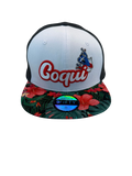 Puerto Rico Coquí Maga Snapback Hat – Flat Brim Cap with 5D Embroidery & Printed Brim | Tainowears®