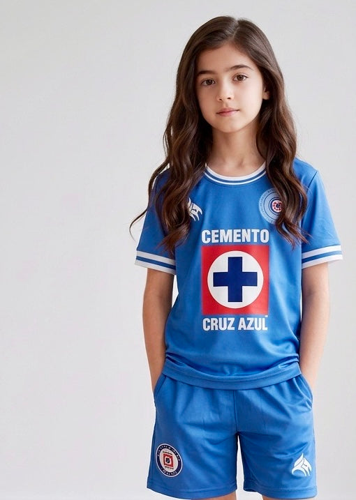 Blue Cruz Mexico Soccer Jersey  By  Headz flex
