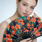 Puerto Rico Flor Maga Folding Fan – Tropical Bamboo Clack Fan