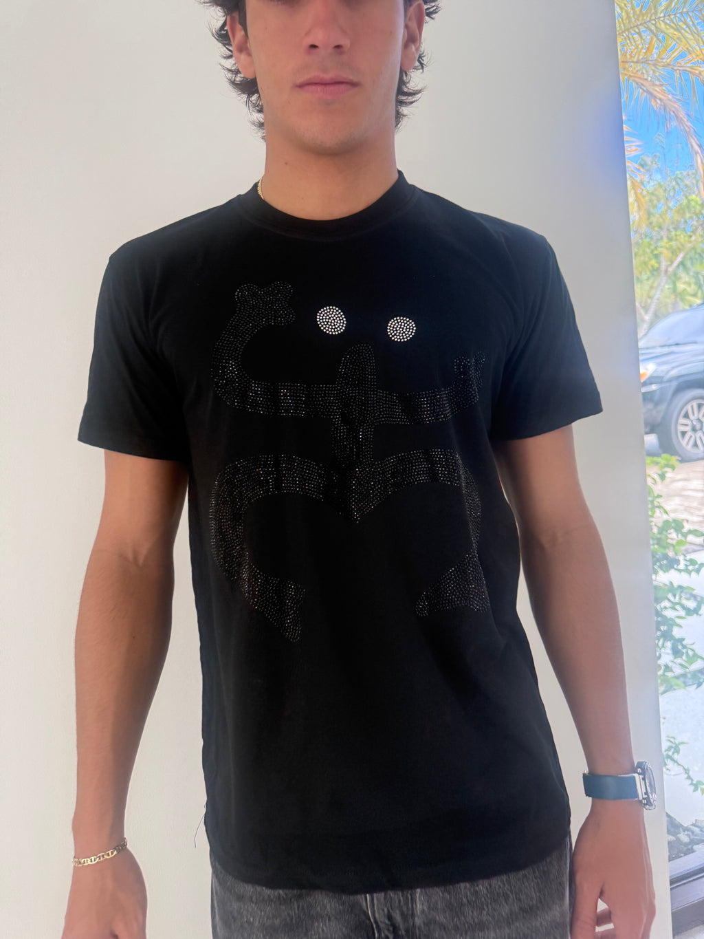 Puerto Rico Rhinestone Shirt – Coquí Taíno