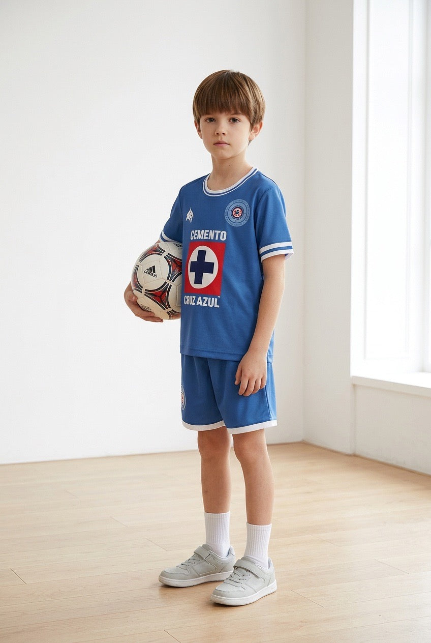 Blue Cruz Mexico Soccer Jersey  By  Headz flex