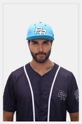 Puerto Rico PR Turquoise Flat Brim Snapback Hat – Embroidered Polyester Cap