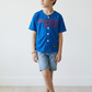 Puerto Rico Clemente Kids Baseball Jersey – Blue #21 Youth Button-Up Shirt