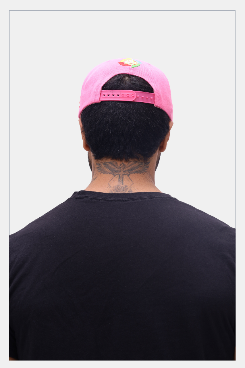 Puerto Rico PR Fuchsia Flat Brim Snapback Hat – Flag Embroidered Cap