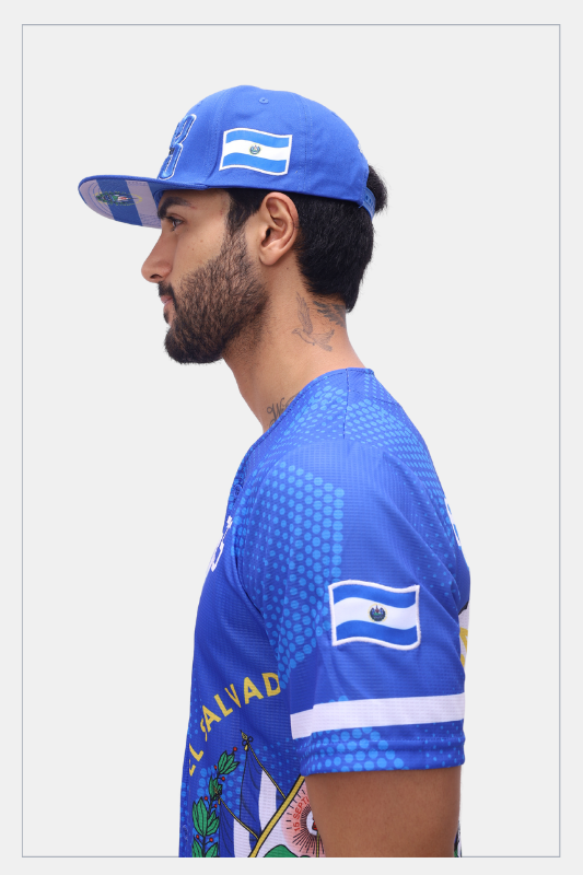 Tainowears El Salvador Caps Exclusive Design blue