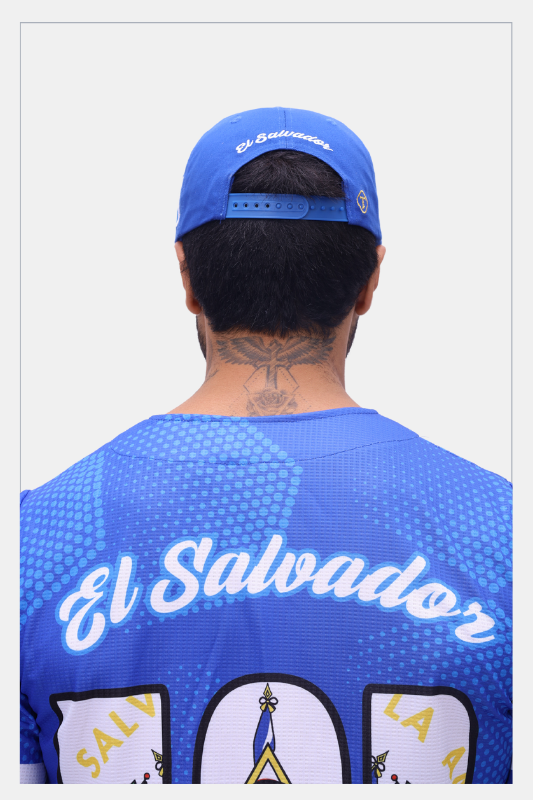 Tainowears El Salvador Caps Exclusive Design blue
