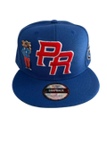 Puerto Rico Snapback Hat – Pinned Metallic PR Cap with Sapo Concho Patch | Tainowears®