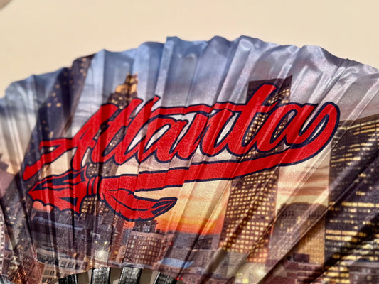 Atlanta Folding Fan – Premium Nylon & Bamboo | Tainowears®
