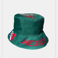 TAINOWEARS Mexico Bucket Hat – Green Design, Mexican Flag & Eagle, Sun Protection