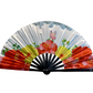 Tropical Hibiscus Butterfly Folding Fan – Bamboo Clack Hand Fan