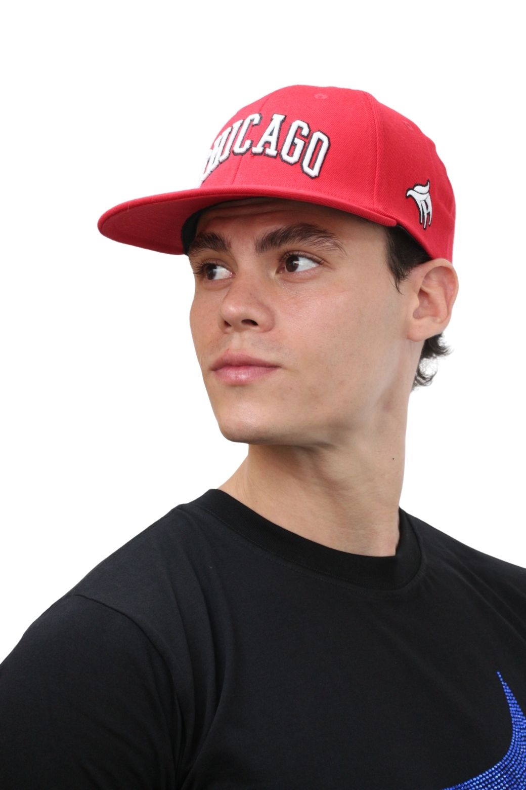 HeadzFlex Chicago Red Stretch Fit Cap - Premium Polycotton Embroidered Design