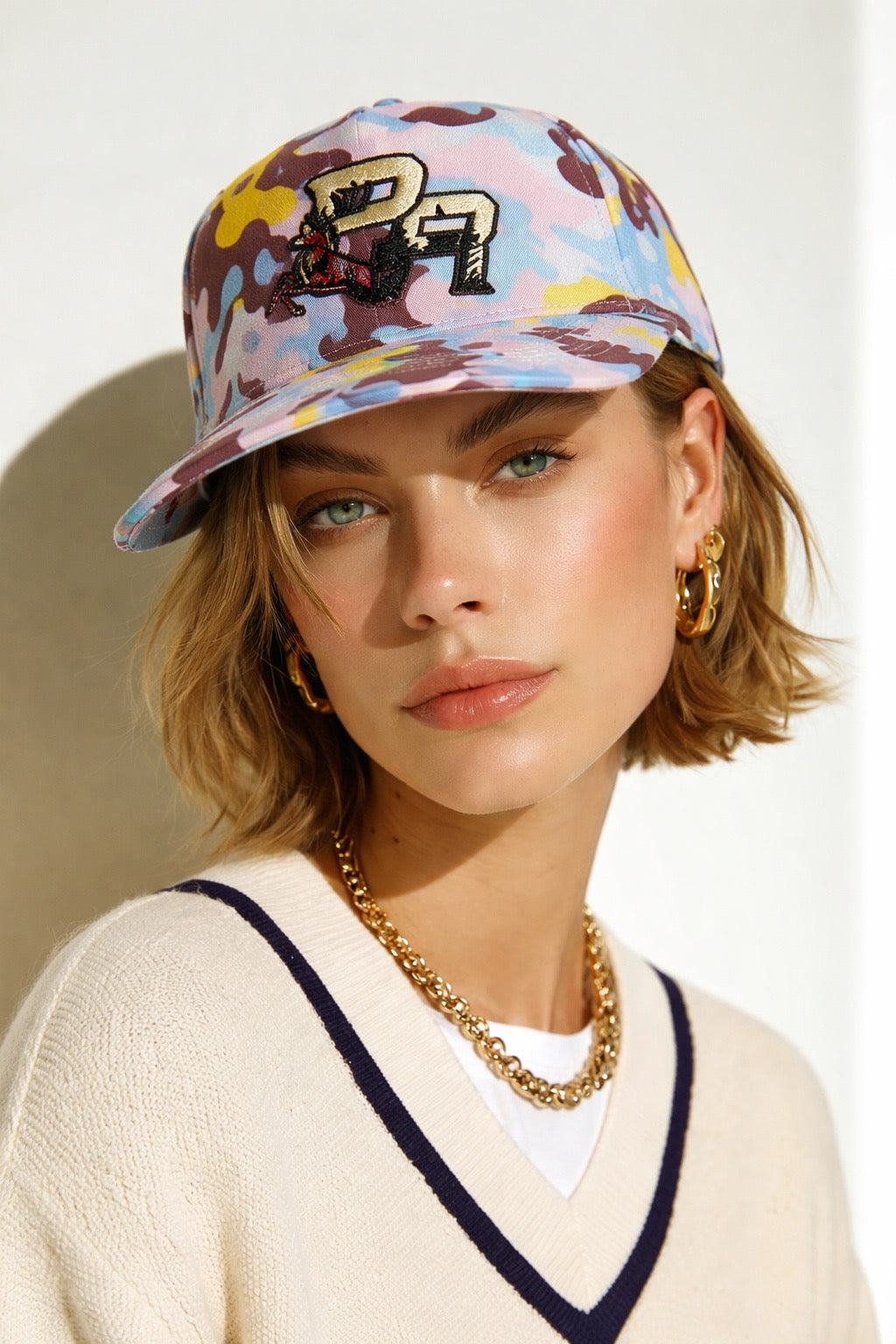 Puerto Rico Pink Camouflage Hat – Water Resistant PR Embroidered Snapback Cap Adjustable Camo Baseball Hat for Men Women Streetwear