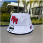 Puerto Rico White Bucket Hat | PR Chenille Cotton Hat
