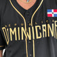 Dominican Republic Black Gold Embroidered Jersey Streetwear
