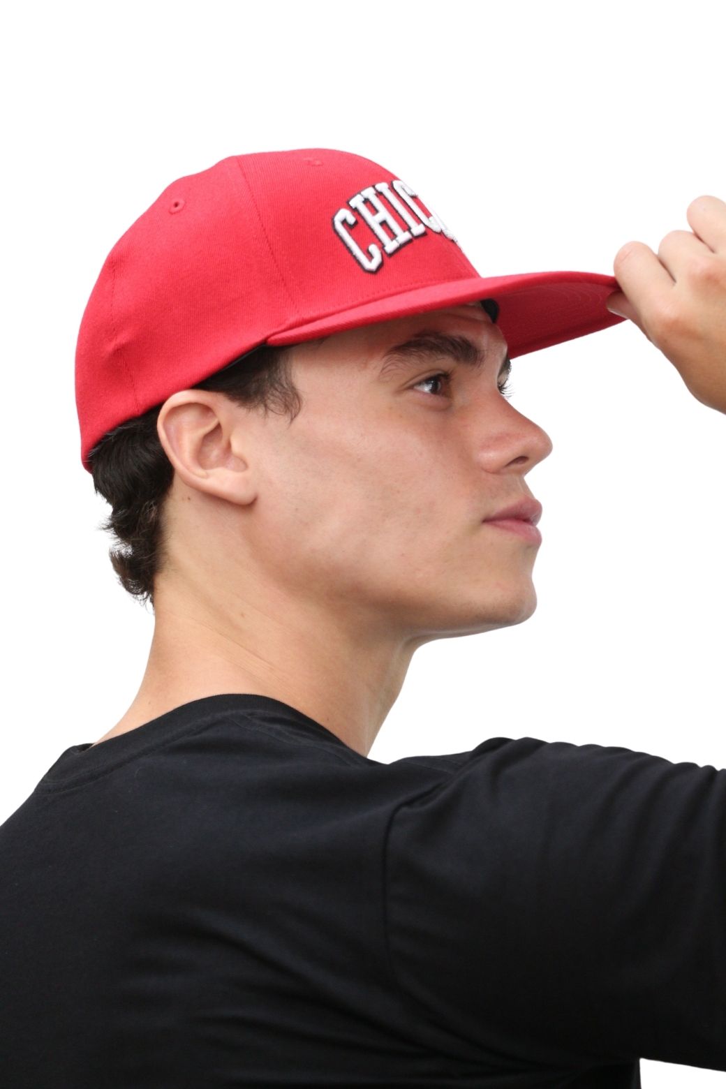 HeadzFlex Chicago Red Stretch Fit Cap - Premium Polycotton Embroidered Design