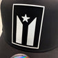 Puerto Rico Black Flag Water-Resistant Snapback Hat – Adjustable Perforated Cap