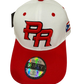 Puerto Rico PR Snapback Hat – Red/White Curved Brim Cap, 3D Embroidery,