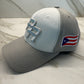 Puerto Rico PR Hat – Off White Curved Brim Cap with Silver Embroidery & Flag | Adjustable Boricua Baseball Ha