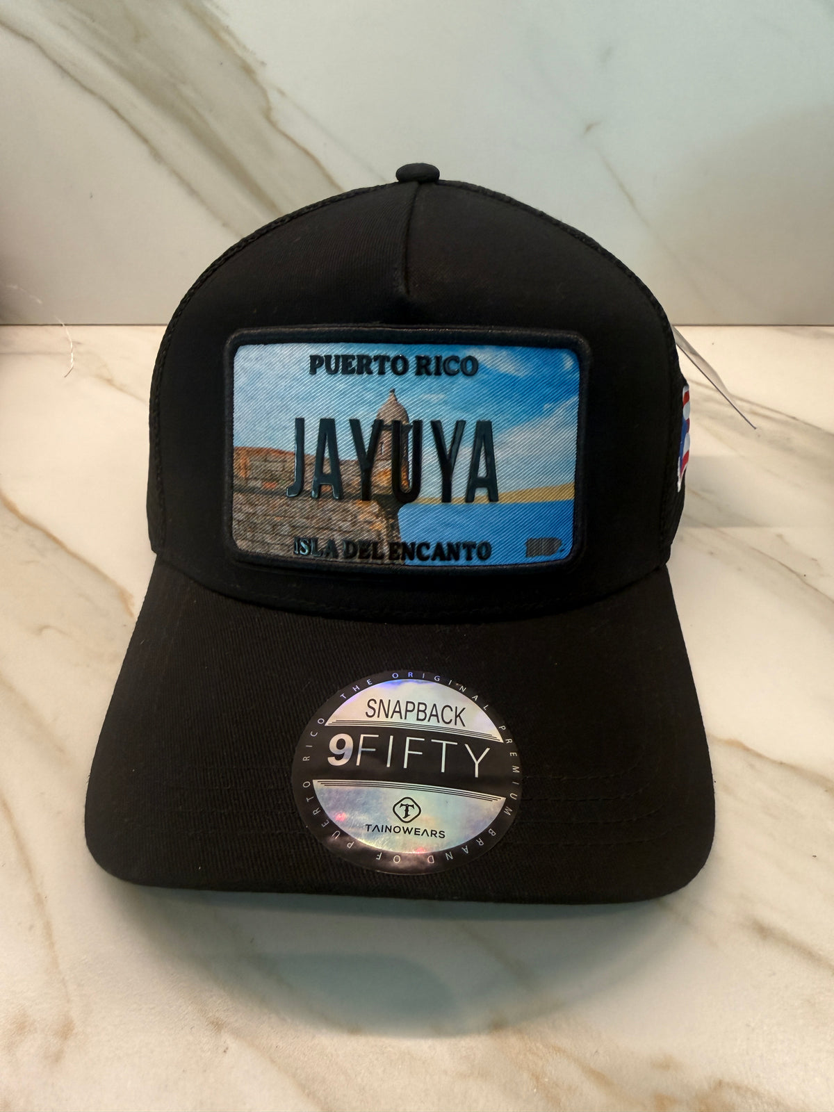 Puerto Rico Town Trucker Hat – TPU License Plate Patch Mesh Cap