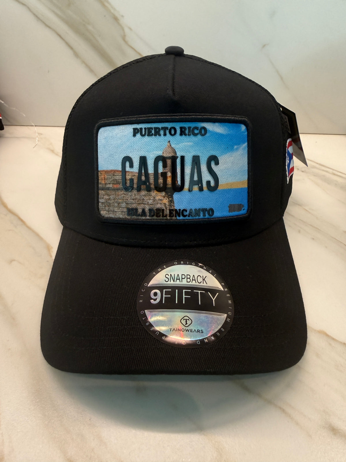 Puerto Rico Town Trucker Hat – TPU License Plate Patch Mesh Cap