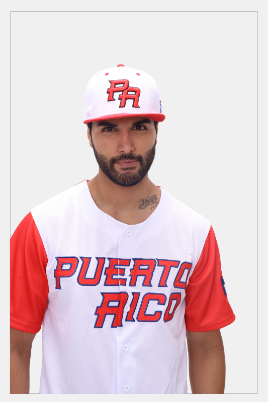 Puerto Rico PR White Red Flat Brim Snapback Hat – 3D Embroidered Cap