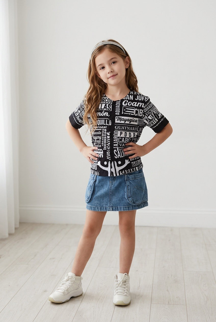 Puerto Rico Kids Jersey – 78 Pueblos Coqui Cultural Heritage Youth