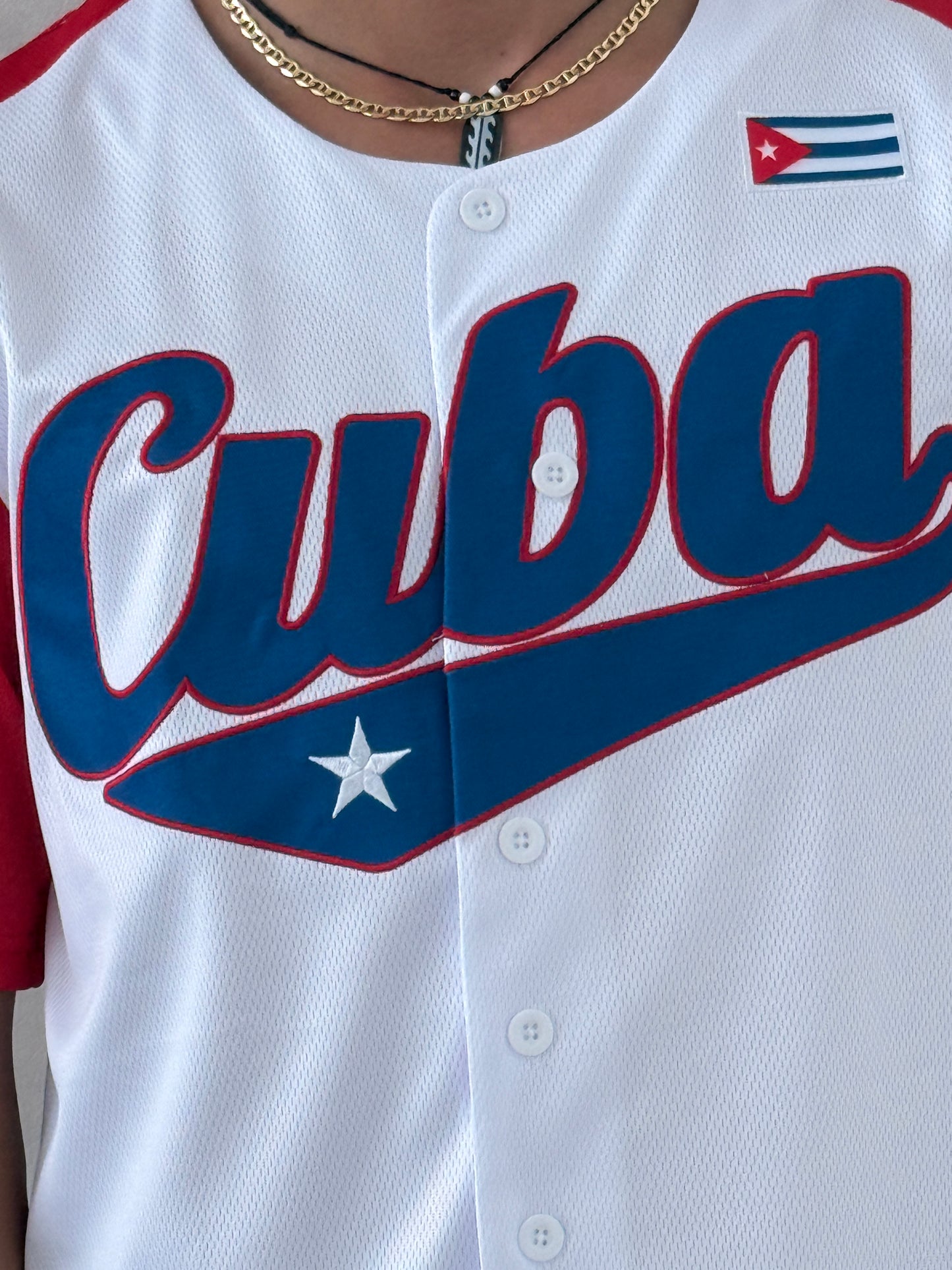 Cuban Outfit Men – Classic Cuba Baseball Jersey with Flag Design | Summer Festival Wear