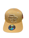Puerto Rico PR Snapback Hat – Nude Curved Brim Cap with 5D Embroidery & Flor Maga Patch | Tainowears®