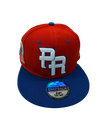 NuevaYol PR Snapback Hat – Flat Brim, Sapo Concho Side Patch  Red - Blue
