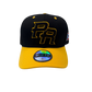 Puerto Rico PR 5D Embroidered Snapback – Curved Brim Black/Yellow