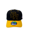 Puerto Rico PR 5D Embroidered Snapback – Curved Brim Black/Yellow