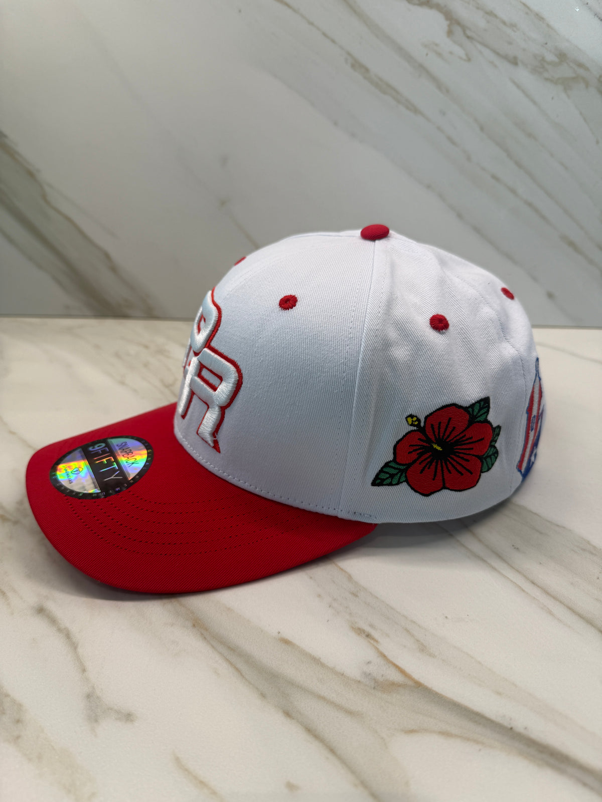 Puerto Rico Borinquen Heritage Cotton Curved Brim Cap – Embroidered PR Snapback