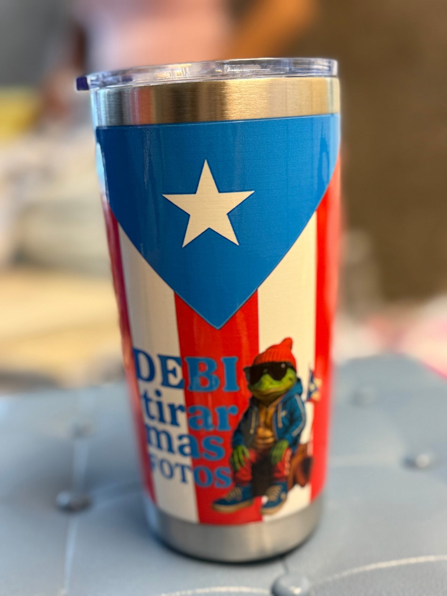 Puerto Rico No Me Quiero Ir 20oz Tumbler – Insulated Stainless Steel Travel Cup
