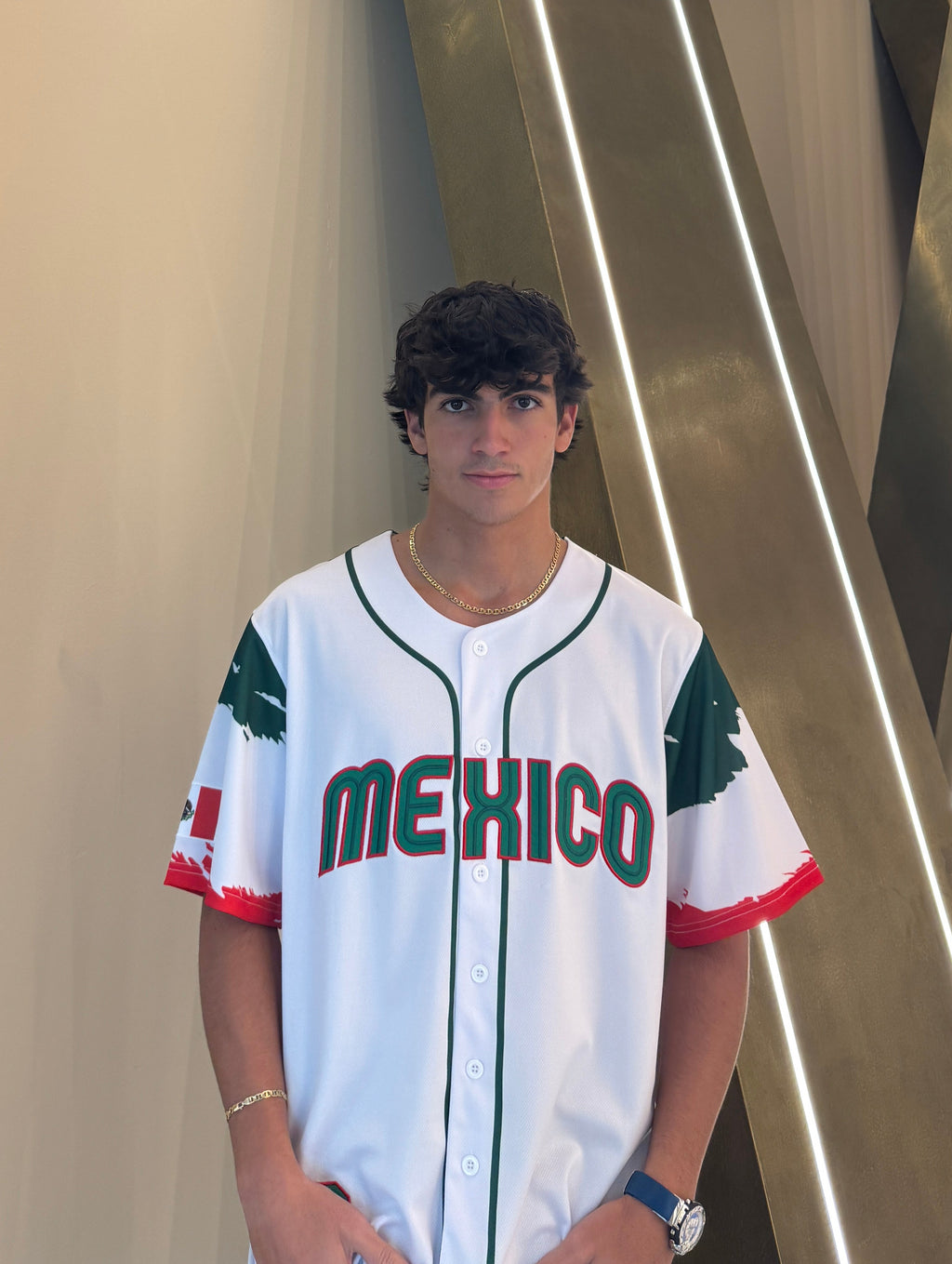 Mexico Embroidered Baseball Jersey –  Eagle Design, Unisex #52