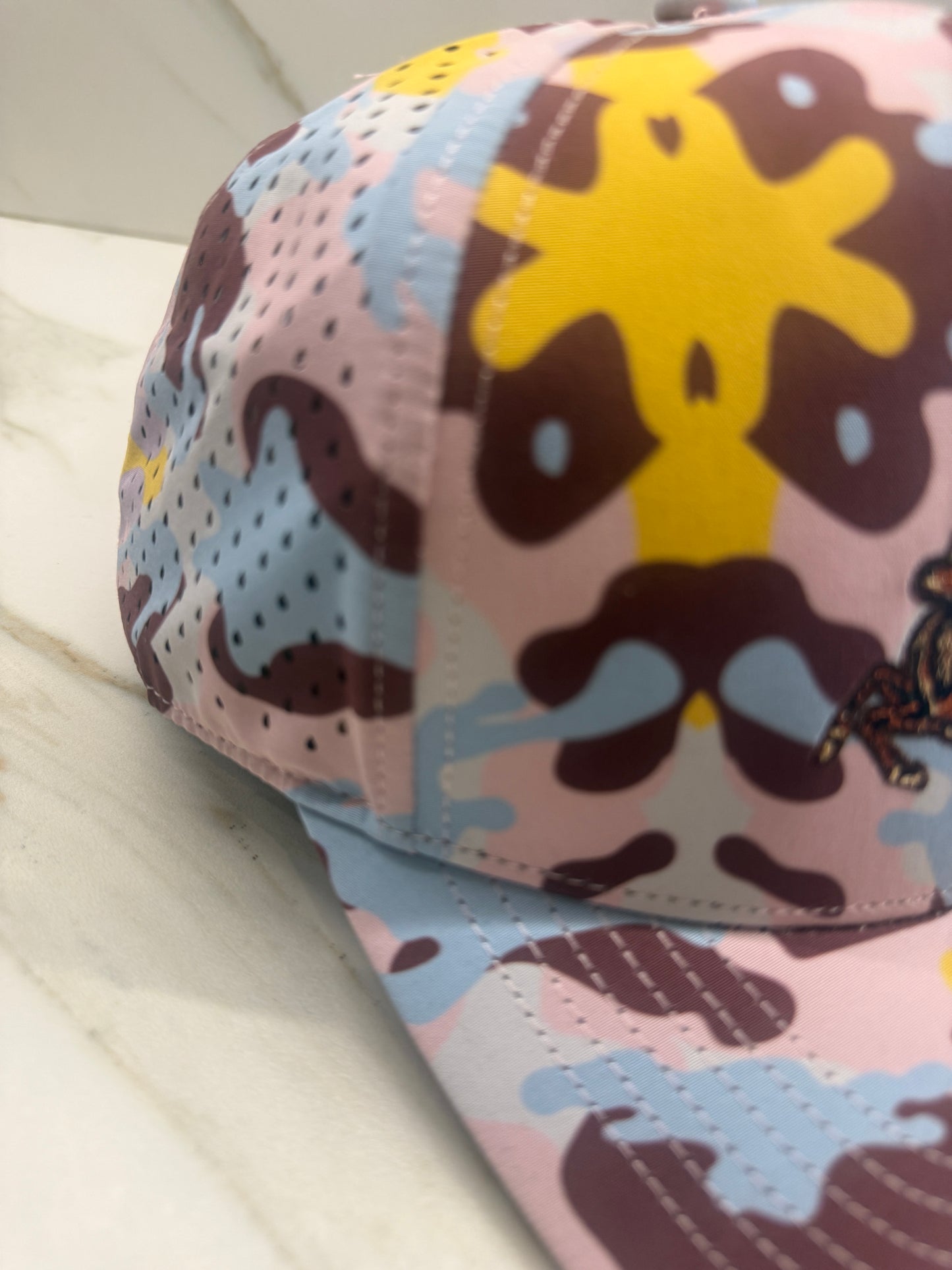 Puerto Rico Pink Camouflage Hat – Water Resistant PR Embroidered Snapback Cap Adjustable Camo Baseball Hat for Men Women Streetwear