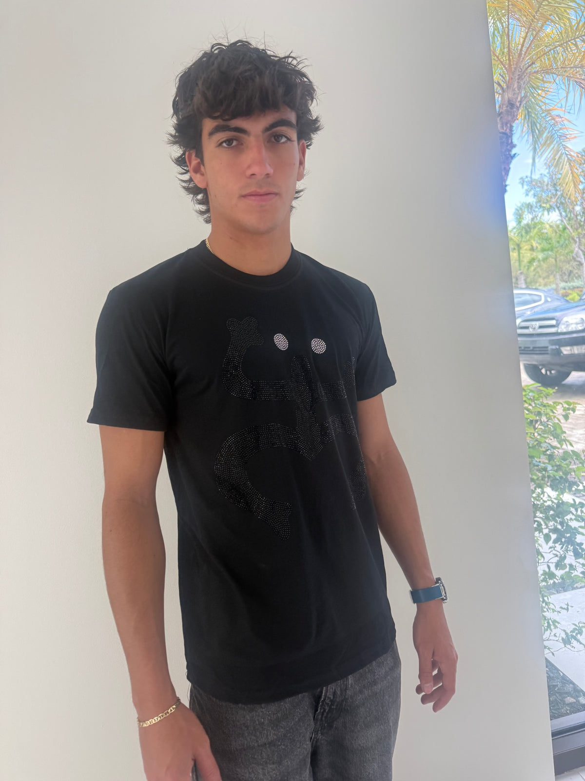 Puerto Rico Rhinestone Shirt – Coquí Taíno