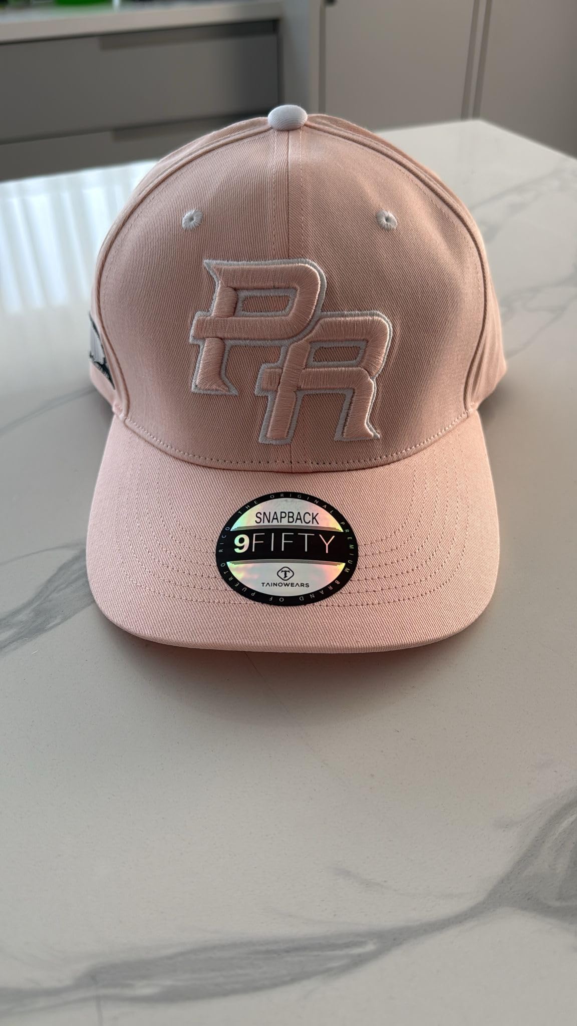 Puerto Rico Pink Morro PR Curved Brim Hat – Embroidered Flor Maga Collection