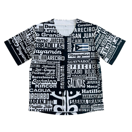TAINOWEARS 78 Pueblos Baseball Jersey - Full Sublimation with 3D Puerto Rico Flag, Coqui Taino & Premium Fabric