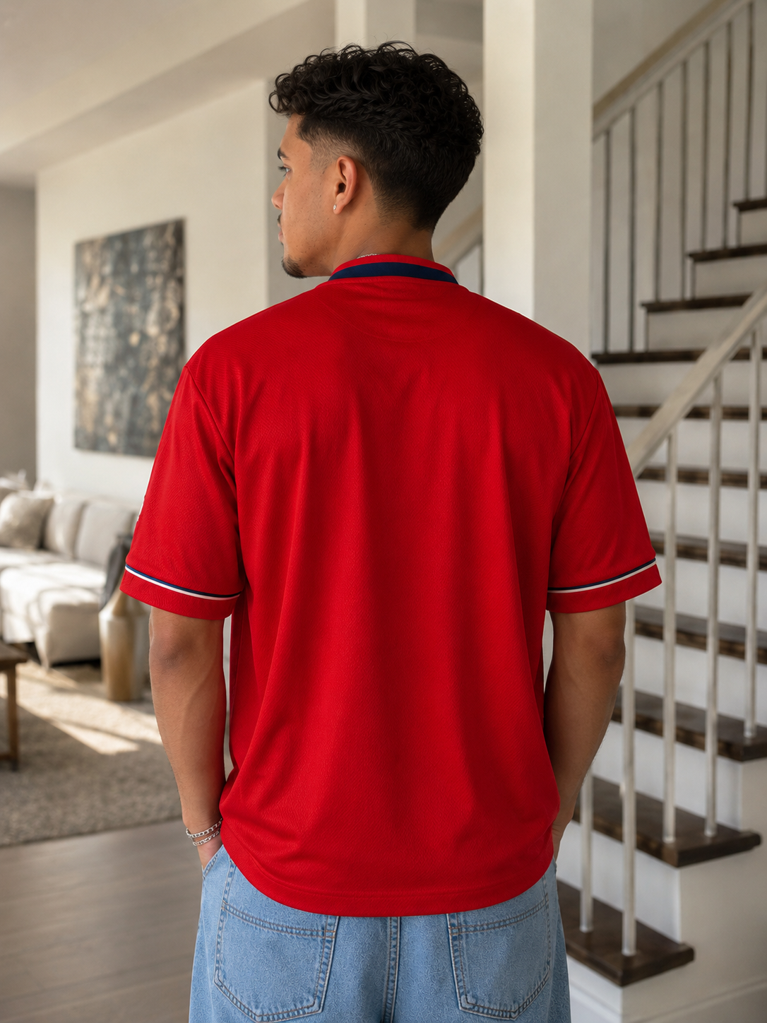 Quisqueya Heritage Dominican Red Embroidered Baseball Jersey