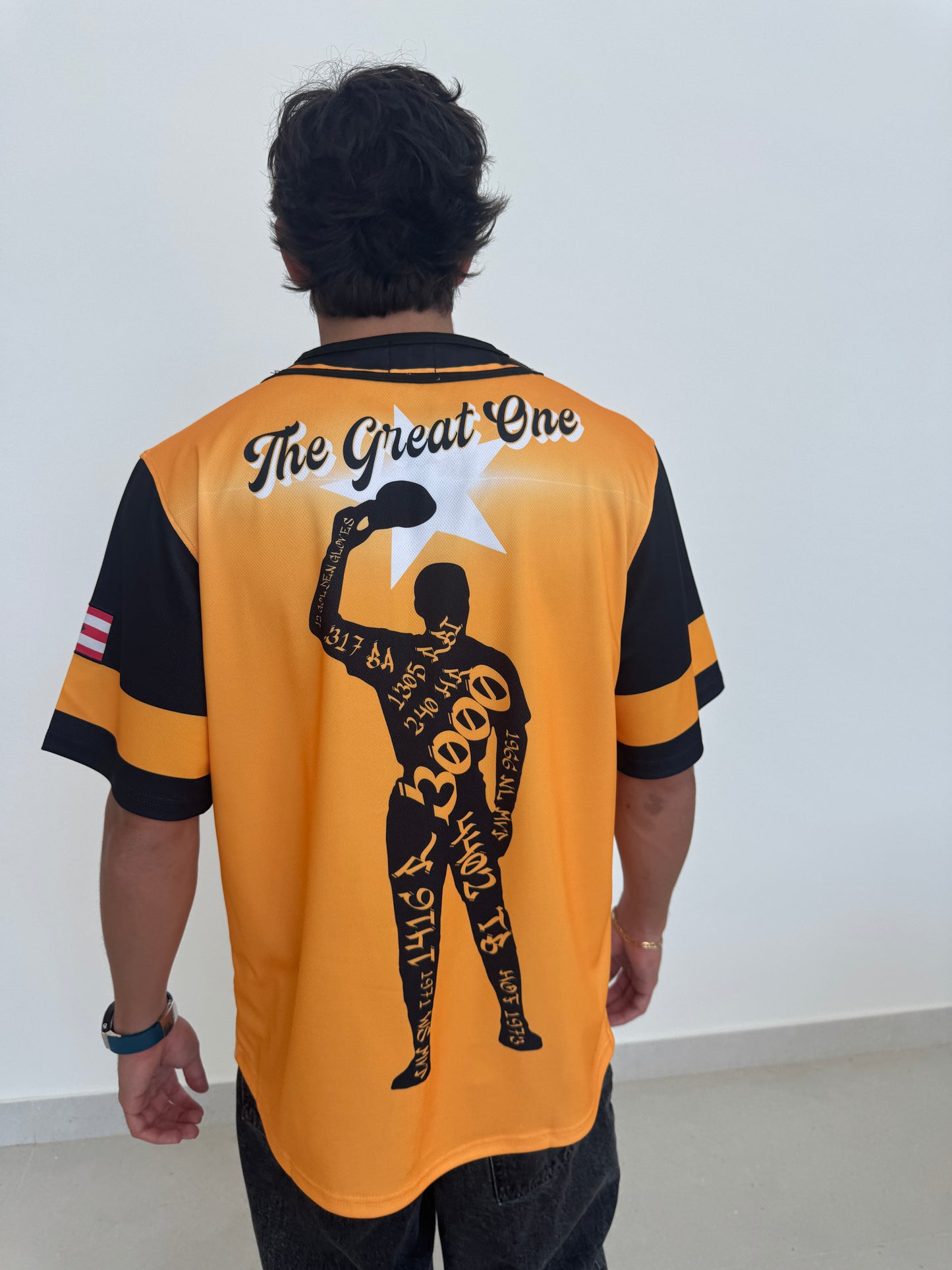 Clemente 21 Yellow Baseball Jersey – 3000 Hits Puerto Rico Tribute