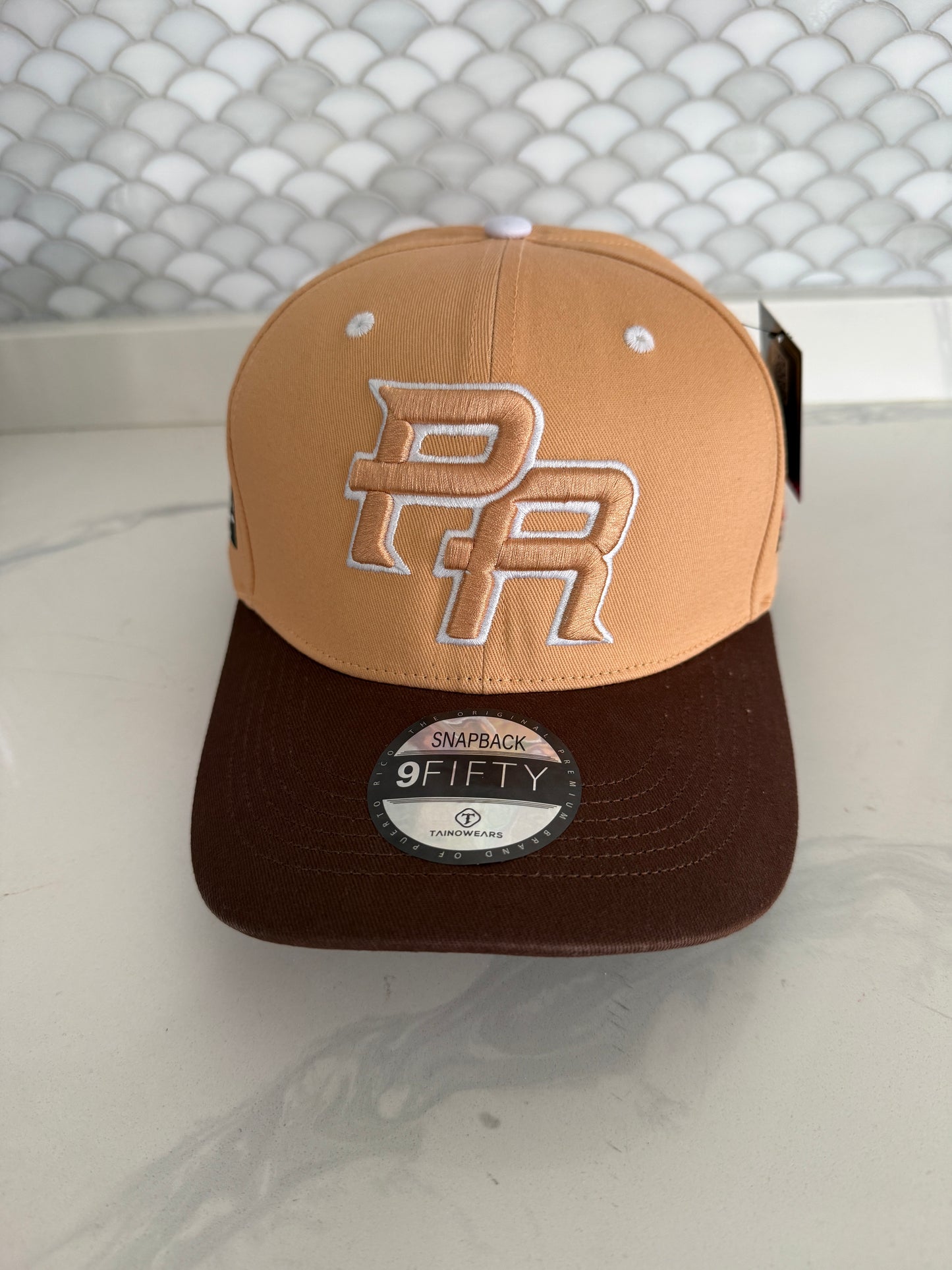 Puerto Rico Hat – Flor Maga Nude Brown Curved Brim Snapback