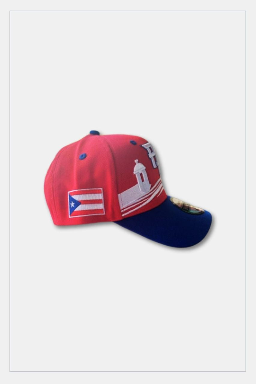 Puerto Rico Caps Red Blue PR White Exclusive Design New