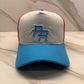 Puerto Rico Sorbet Snapback Cap – PR Logo 5 Panel Cotton Hat with Flag Patch & Curved Brim