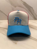 Puerto Rico Sorbet Curved Brim Snapback Hat – Off-White Pink Cap