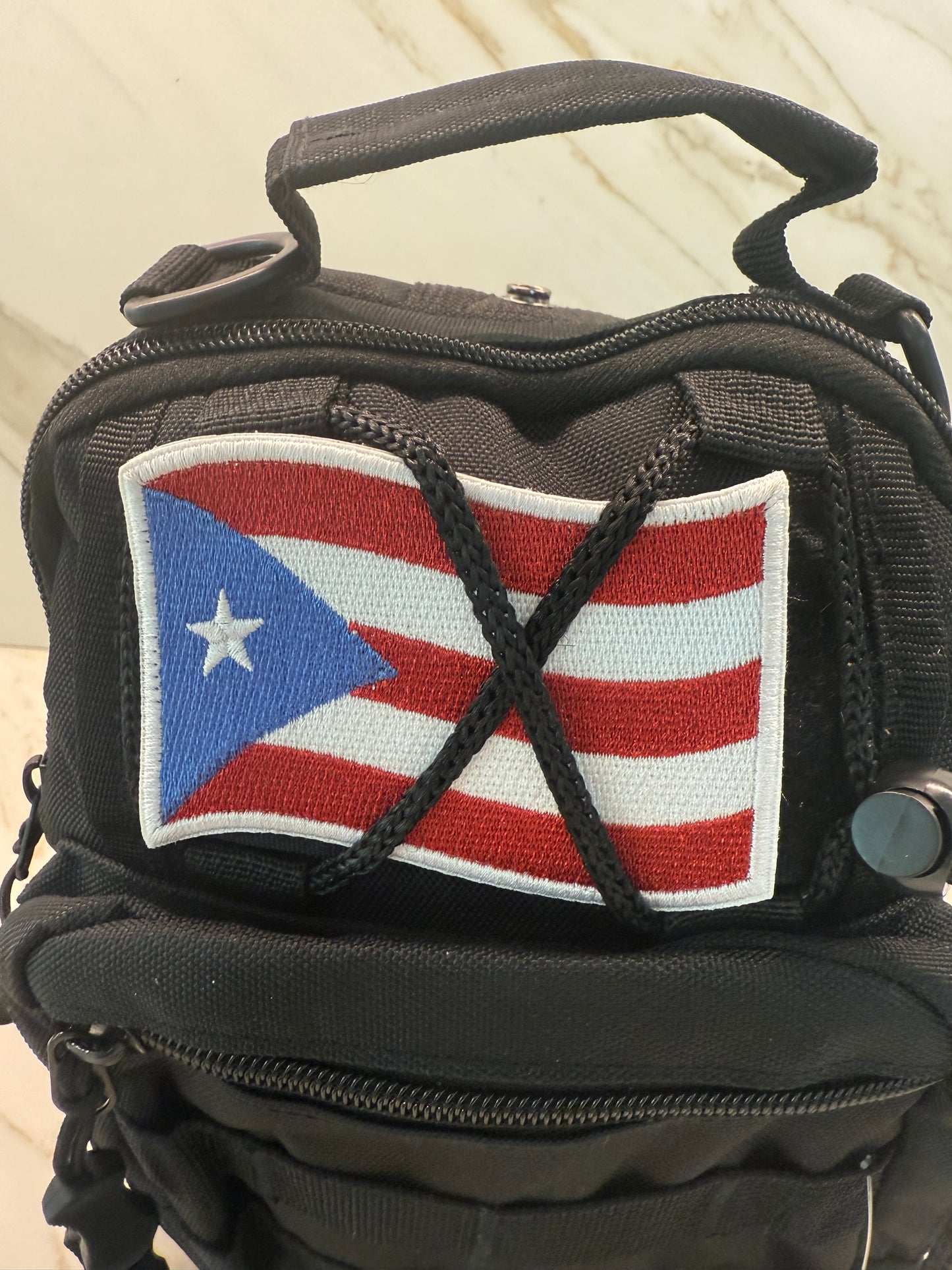 Anti-Theft Crossbody Chest Bag – Tactical Sling with 5 Zipper Pockets & Patch