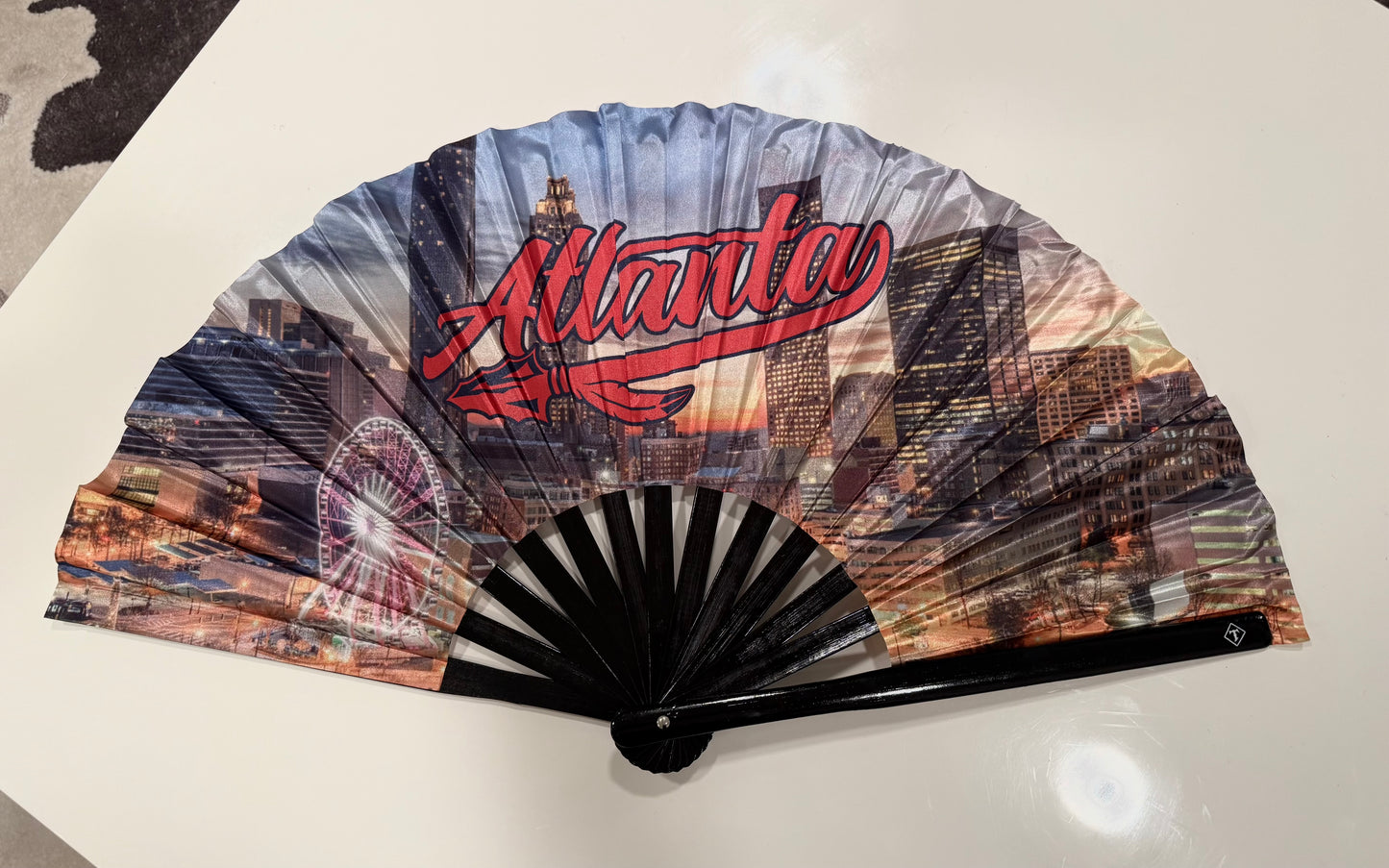 Atlanta Folding Fan – Premium Nylon & Bamboo | Tainowears®